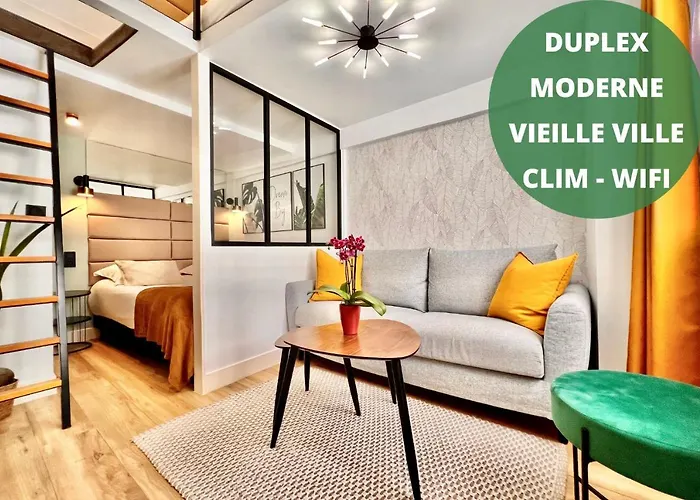 Duplex Le Gesu - Heart Of Old Town - Modern - Wifi - Clim